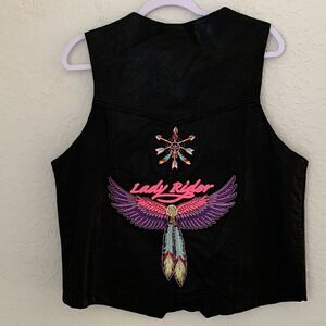 Hot Leather Women’s Motorcycle Sleeveless Size X-LARGE